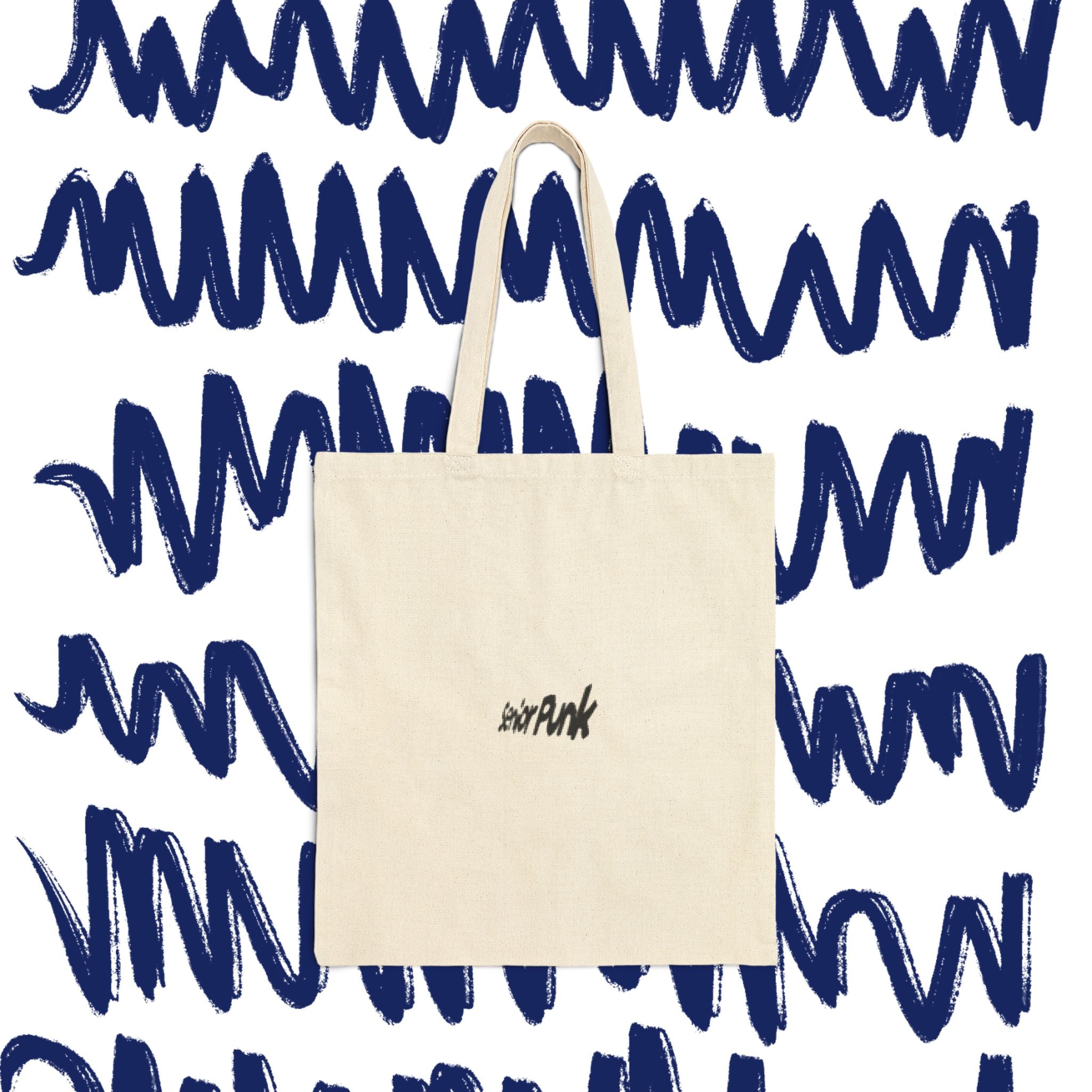 Tote Bag — "One Step Away" Retro Illustration Cotton Tote